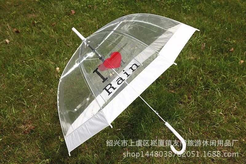 Creative Cute Transparent Apollo Umbrella Couples Straight Pole Birdcage All-Weather Umbrella Gossip Girl the United Kingdom Que