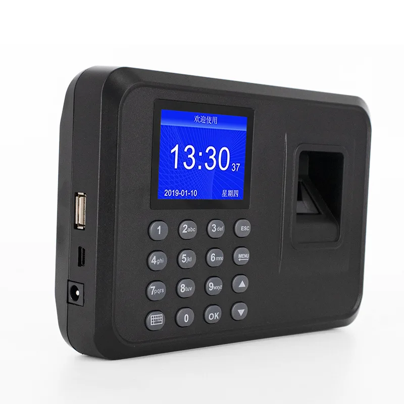 Горячая-отпечаток пальца посещаемость машины ЖК-дисплей USB отпечатков пальцев посещаемость системы время часы сотрудников проверка в рекордер(ЕС Plu
