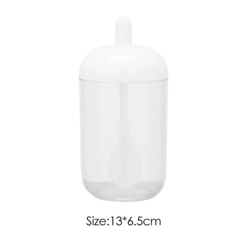 Кухонные солонка для специй, перца, пластиковые бутылки для приправ барбекю, современный контейнер для приправы, аксессуары для хранения - Цвет: Белый