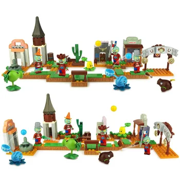 

8 In 1 New Ideas Plants Vs Zombies Struck Game Building Blocks Set Toys Block Toys For Children Action Gifts
