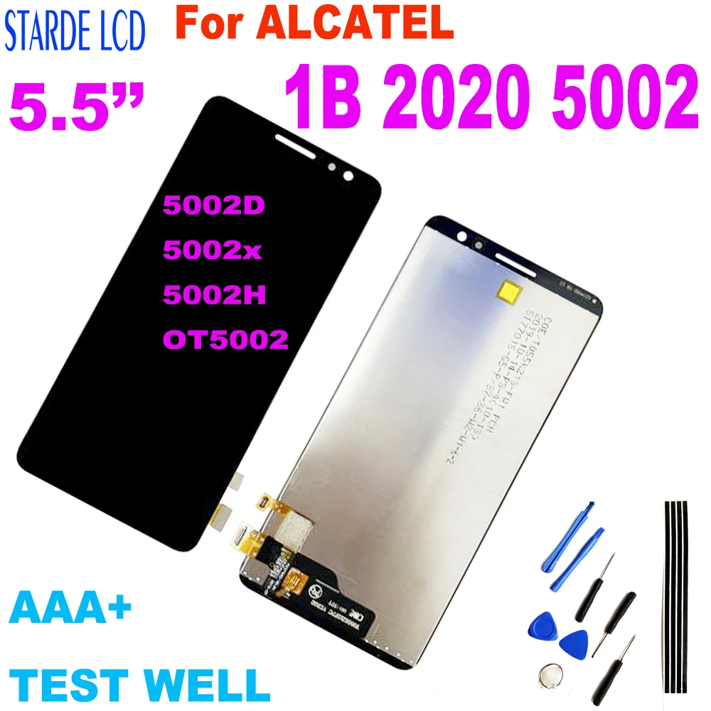 

5.5’’ for ALCATEL 1B 2020 5002 5002D 5002x 5002H 5002A OT5002 LCD Display Touch Screen Panel Assembly For Alcatel 1B 5002