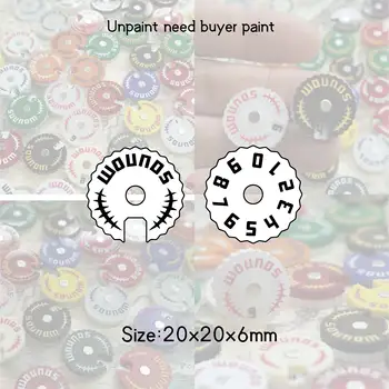 20mm version – Wound Tracker Counter /Dial/Marker 0-9 Wound Counter – 10 sets- need buyer paint