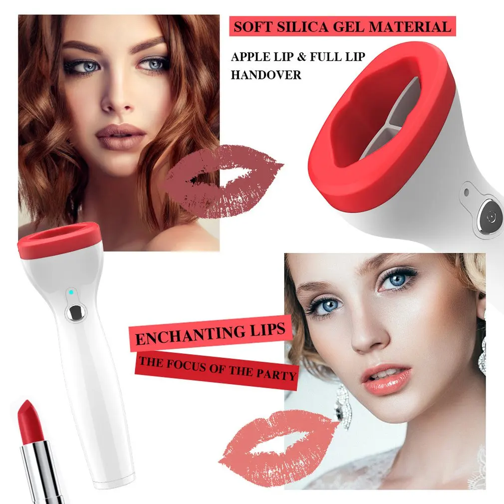 

Silicone Lip Plumper Device Automatic Lip Plumper Electric Plumping Device Beauty Tool Fuller Bigger Thicker Lips