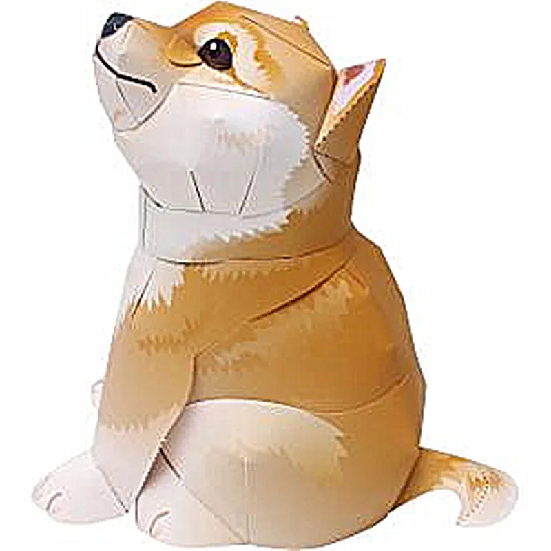 Shiba Inu детский ручной работы 3D креативный стерео ручной работы Детский парк ручной работы бумажный складной