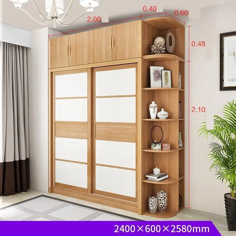 Dormitorio Home Kast Lemari Pakaian Dolap D Zenleyici Meuble Range Garderobe деревянная мебель для спальни шкаф гардероб - Цвет: MODEL L