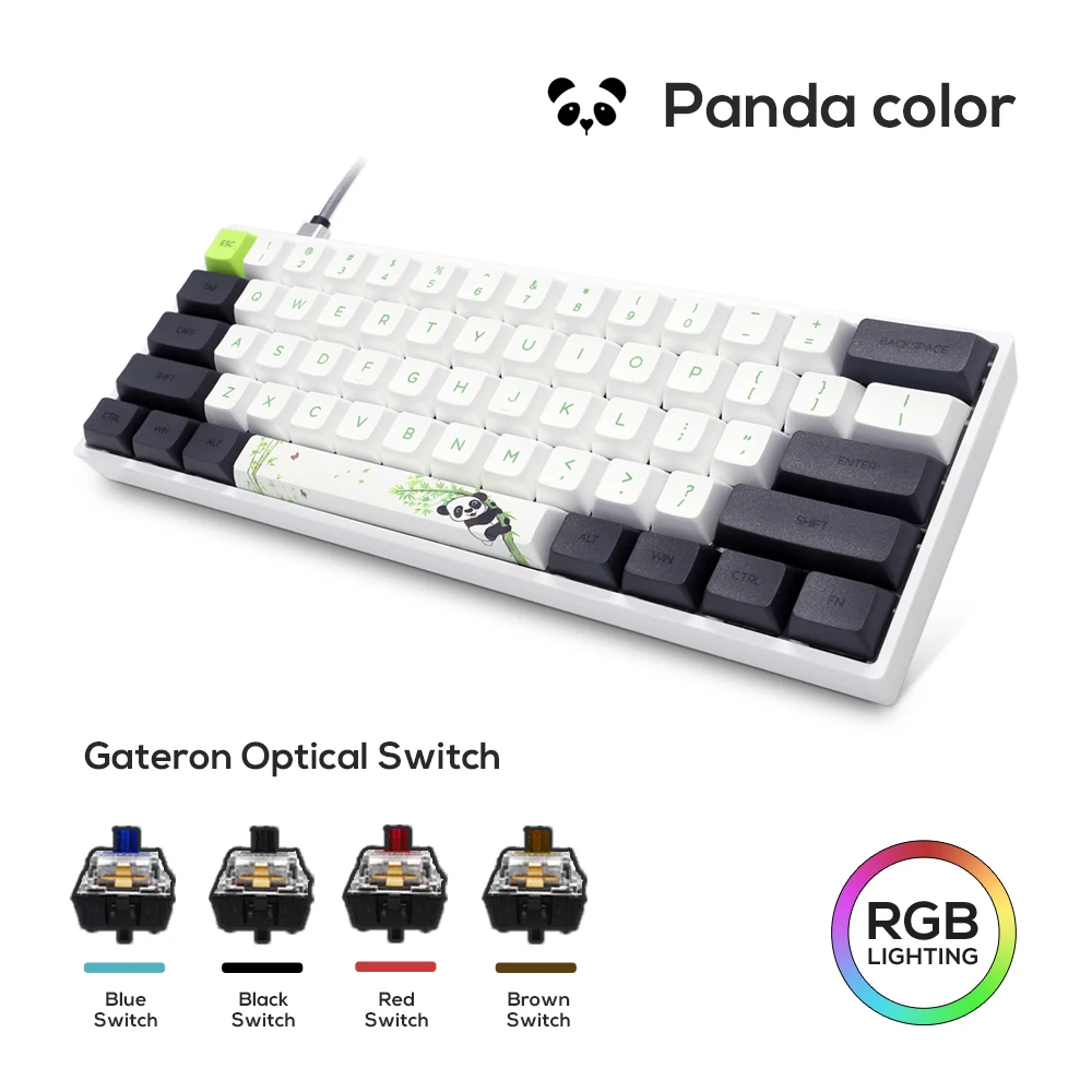 Механическая клавиатура GK61 SK61 проводная игровая с русской раскладкой в виде