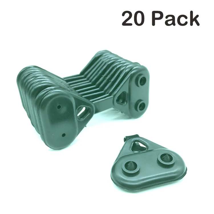 20 pack Joyeyou треугольная сельскохозяйственная теплица садовый зажим люверсы для крепления теней ткань сетка - Цвет: 20 pack