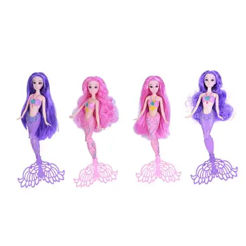 

Mermaid Princess Doll Girl House Play Singing Birthday Gift 3D Simulated Real Eye Toy Movable Joint Richer Posture In Stock