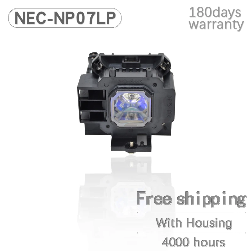 Лампа проектора NP07LP с корпусом для NEC NP300 NP400 NP410 NP500 NP510 NP600 NP610 совместимая |