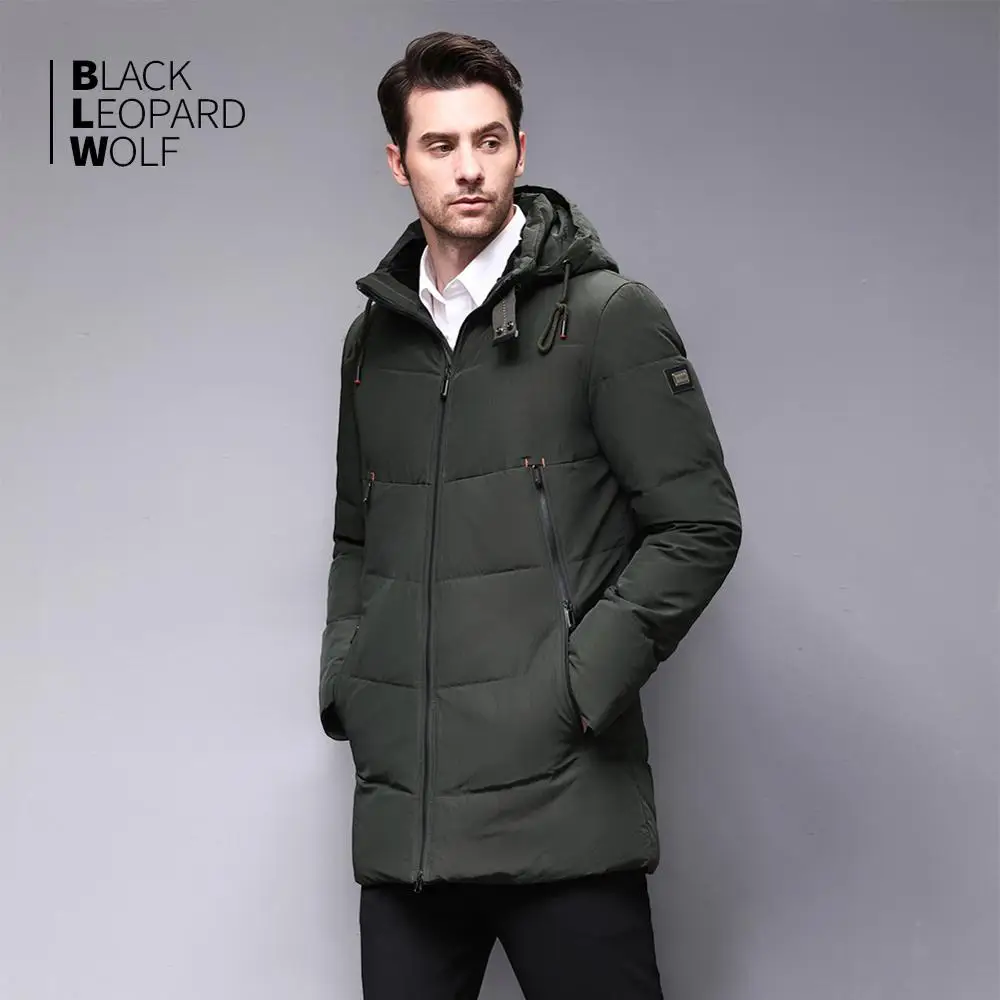 Blackleopardwolf Новое поступление мужская одежда зимняя куртка мужская куртка мужские куртки и пальто с меховым воротником зимнее пальто BL-997