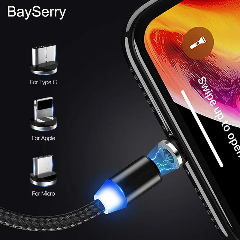 Oklarich Магнитный зарядный USB-кабель типа C для iPhone 11 XR 8 кабель быстрой зарядки Micro USB