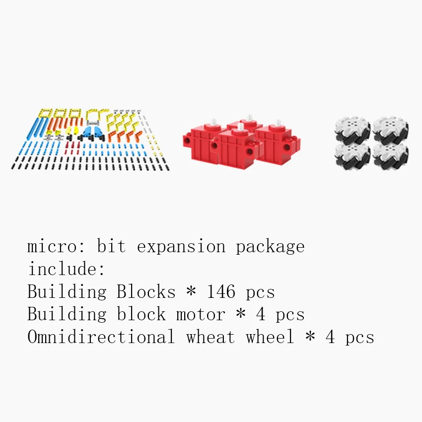 set 1 Yahboom micro: бит всенаправленный Мобильный смарт-автомобиль робот микро: бит четырехколесный RC автомобильный комплект - Цвет: set 1
