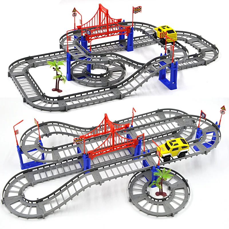 

Toy Wholesale Children'S Educational Rapid Off-road Rail Car-Free Assembly 1208