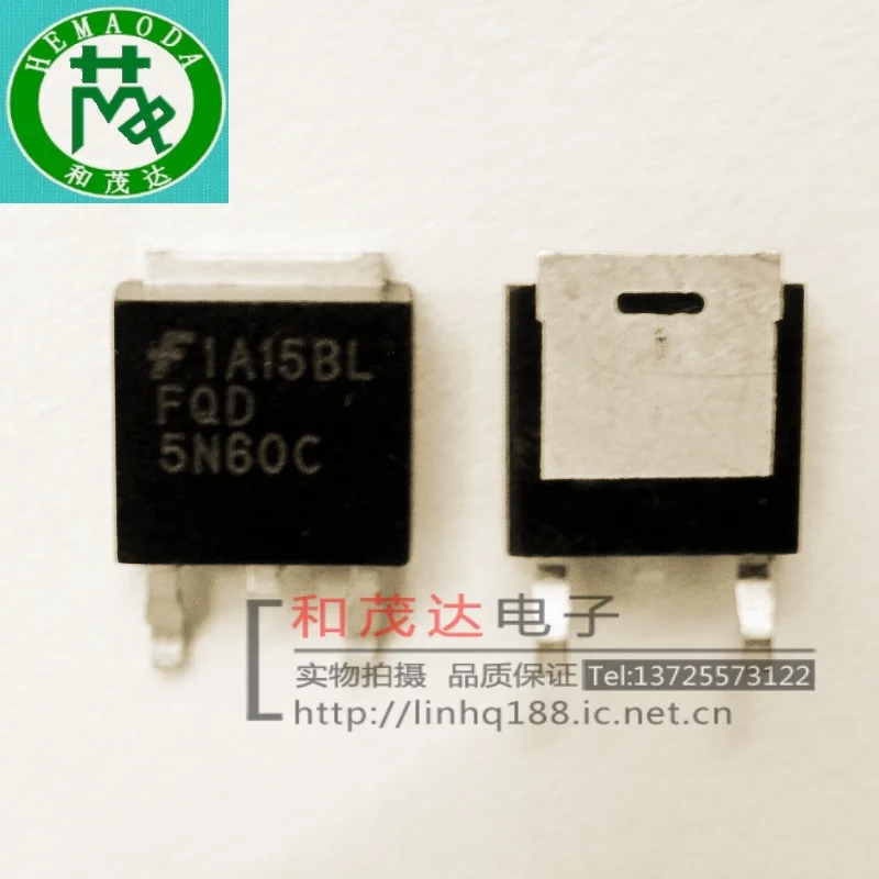 5 шт/FQD5N60C 600V 5A TO-252 TO252