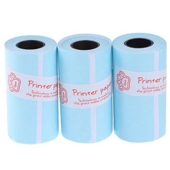 

57*30mm 3Rolls printable sticker paper roll direct thermal paper self-adhesive