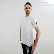 Белый мужской костюм для латины, новинка, короткий рукав, бандаж, тренировочная рубашка для латинских танцев, современная танцевальная одежда