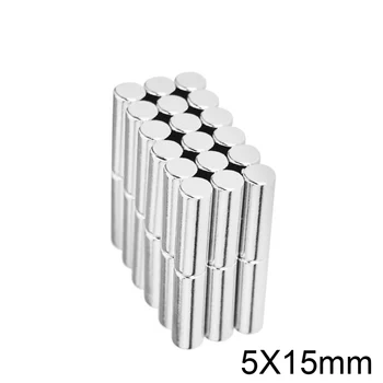 

50~500PCS 5x15 mmThick Small Round Powerful Magnets Bulk Sheet Neodymium Magnet 5x15mm Permanent Strong Magnets D 5*15 mm