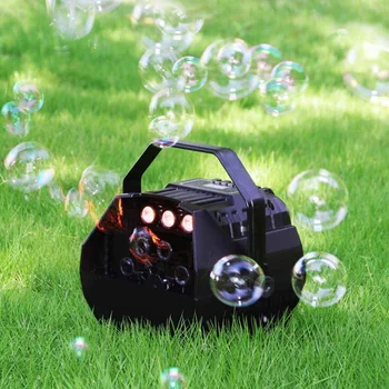 

15W Mini Portable LED Electric Bubble Machine Wedding Party Effect Light Wireless Remote Control Outdoor Fun Toy DJ Bar