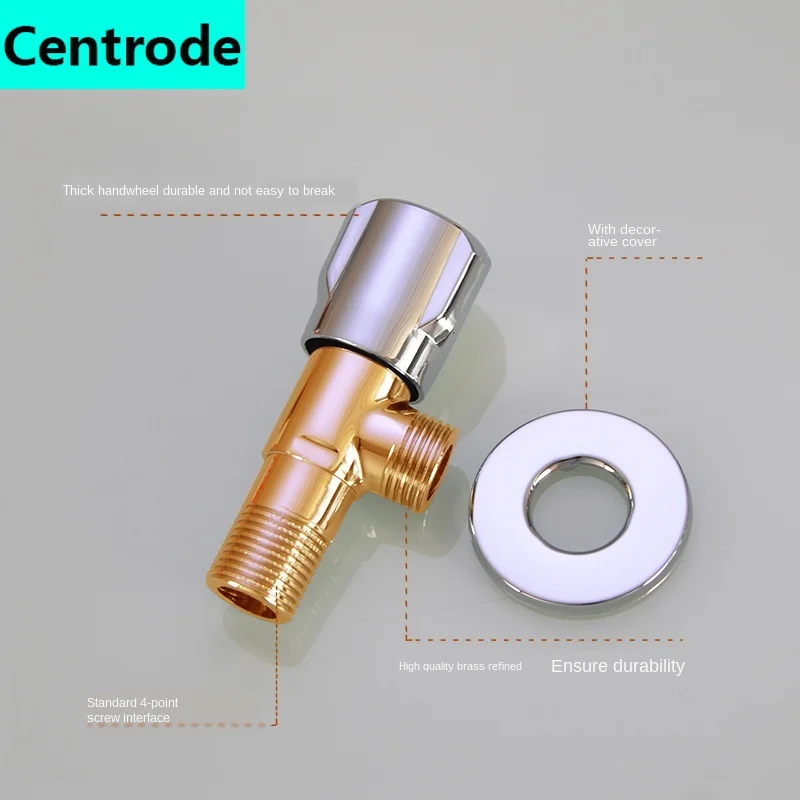 1/2 IN hot and cold water triangle valve water stop valve basin basin solar electric heater switch eight water level control valve