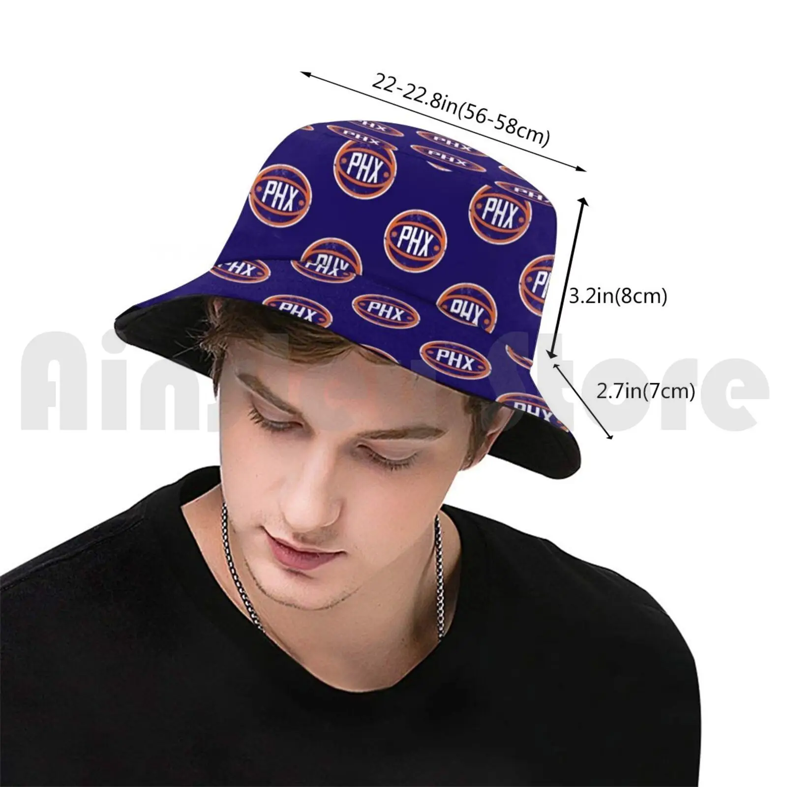 Phoenix Retro Ball Purple Sun Hat Foldable UV Protection Phoenix