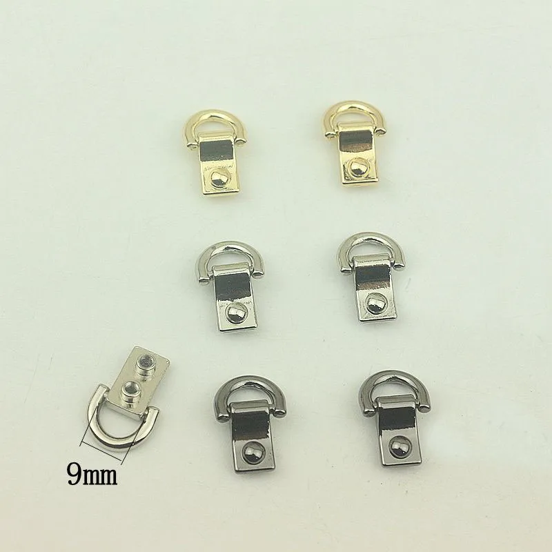 20pcs Metal Bag Side Edge Hang Buckle Clip Buckle With D Rings for DIY Leather Craft Bag Strap Belt Handle Shoulder Accessories