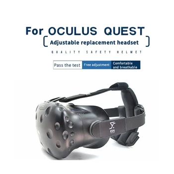 

Hot TTKK for HTC VIVE VR Glass Accessories Adjustable Replacement Headband Helmet+Plug-in Headphones Set