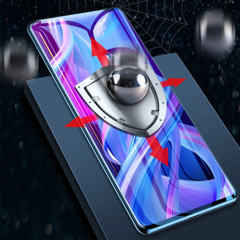 Защитное закаленное стекло 2 в 1 для Huawei Honor 9X Pro 9 X пленка защиты экрана Len задней