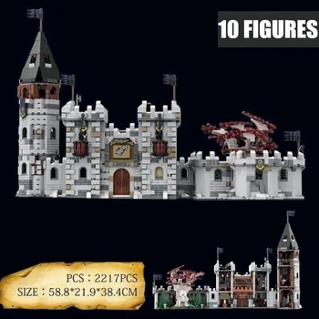 

New 2020 American Drama Game of Thrones Winterfell Castle dragon MOC-39717 Figures Model Building Blocks Bricks Diy Toy Gift Kid