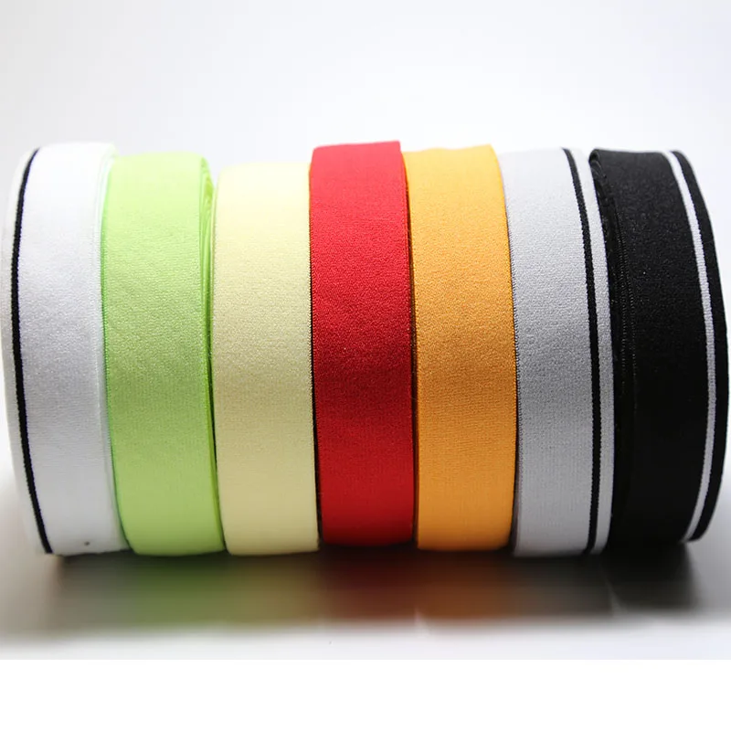 Мягкие эластичные ленты 25 мм эластичные ленты сумки для одежды брюки эластичные резиновые DIY Швейные аксессуары Резиновая лента