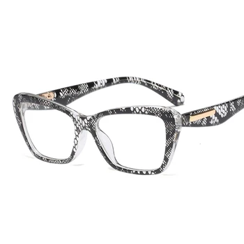 

Snake Skin Square Clear Glasses Frame Eyewear Frames Men Women Optical Fashion Oculos De grau Eyeglasses Floral Striped Unisex