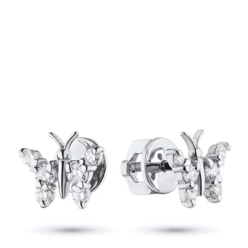 

White Gold pouches with diamonds