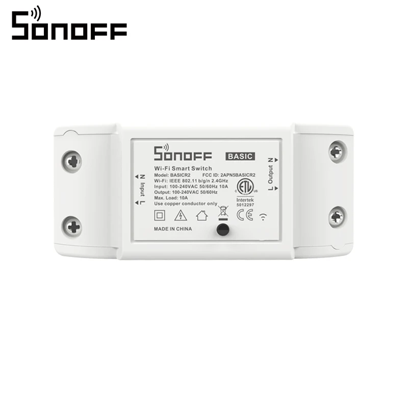 SONOFF BASICR2 Smart ON/OFF WiFi Switch 2/4/6/8/10PCS Light Timer APP/Voice Remote Control DIY Mode Work With Alexa Google Home smart switch