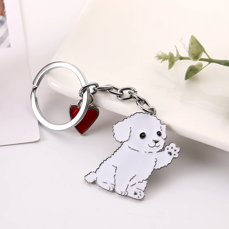 Bassotto cane animale domestico impronta portachiavi borsa fascino auto portachiavi  portachiavi ciondolo portachiavi gioielli regali amore accessori -  AliExpress