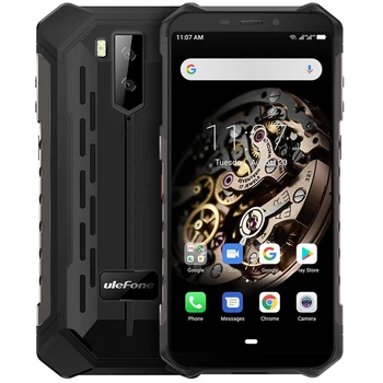 Перейти на Алиэкспресс и купить Ulefone Armor X5 5000 мАч NFC ip68 Ударопрочный мобильный телефон Android 9,0 5,5 дюймВосьмиядерный 3 ГБ + 32 ГБ разблокированный 4G Прочный смартфон
