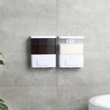 

Manual Soap Dispenser Wall Mounted Shampoo Conditioner Shower Gel Bathroom Kitchen TSH Shop