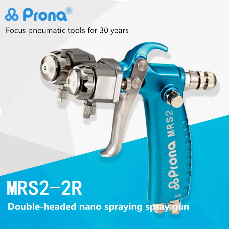 Prona Mrs22r Dual Head Manual Nano Spray Gun, Double Nozzle Spray Gun
