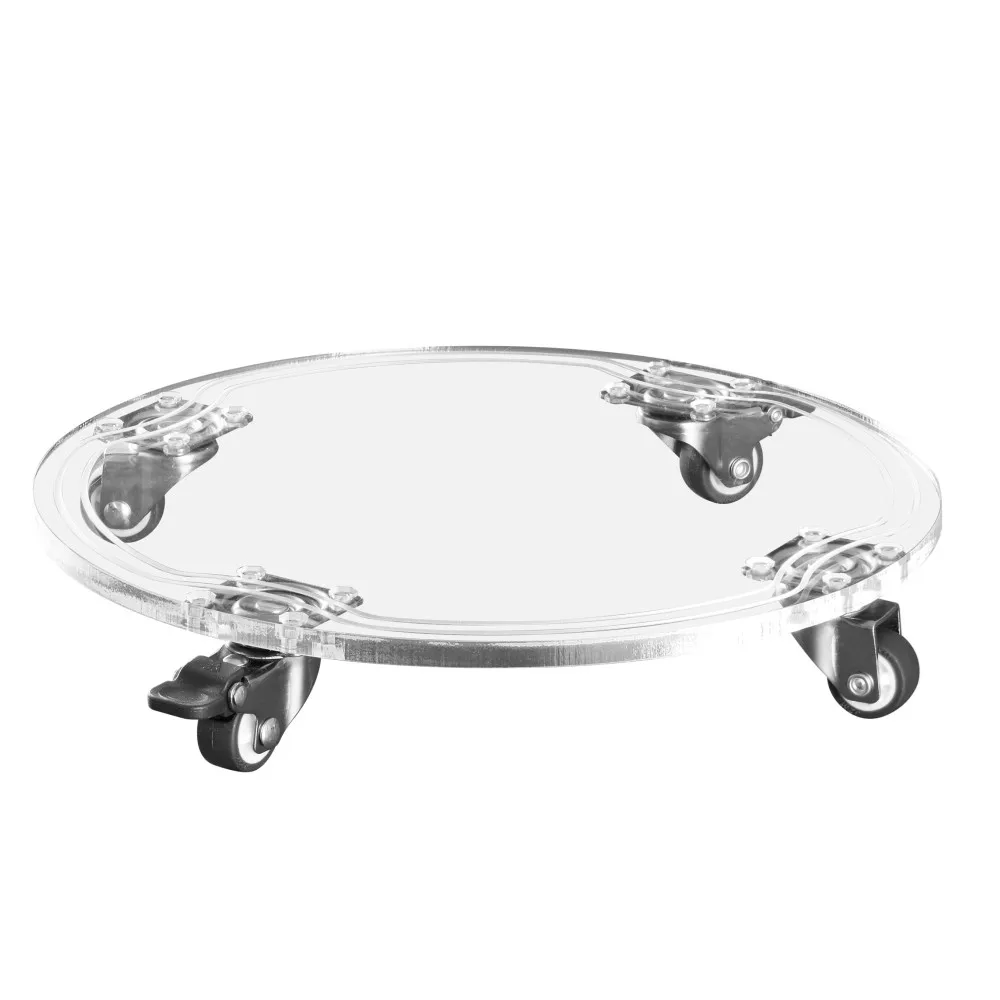 Supporto per piante rimovibile vassoio per vasi da fiori con ruota universale scaffale in vaso per impieghi gravosi attrezzo da giardino per balcone esterno per interni  15