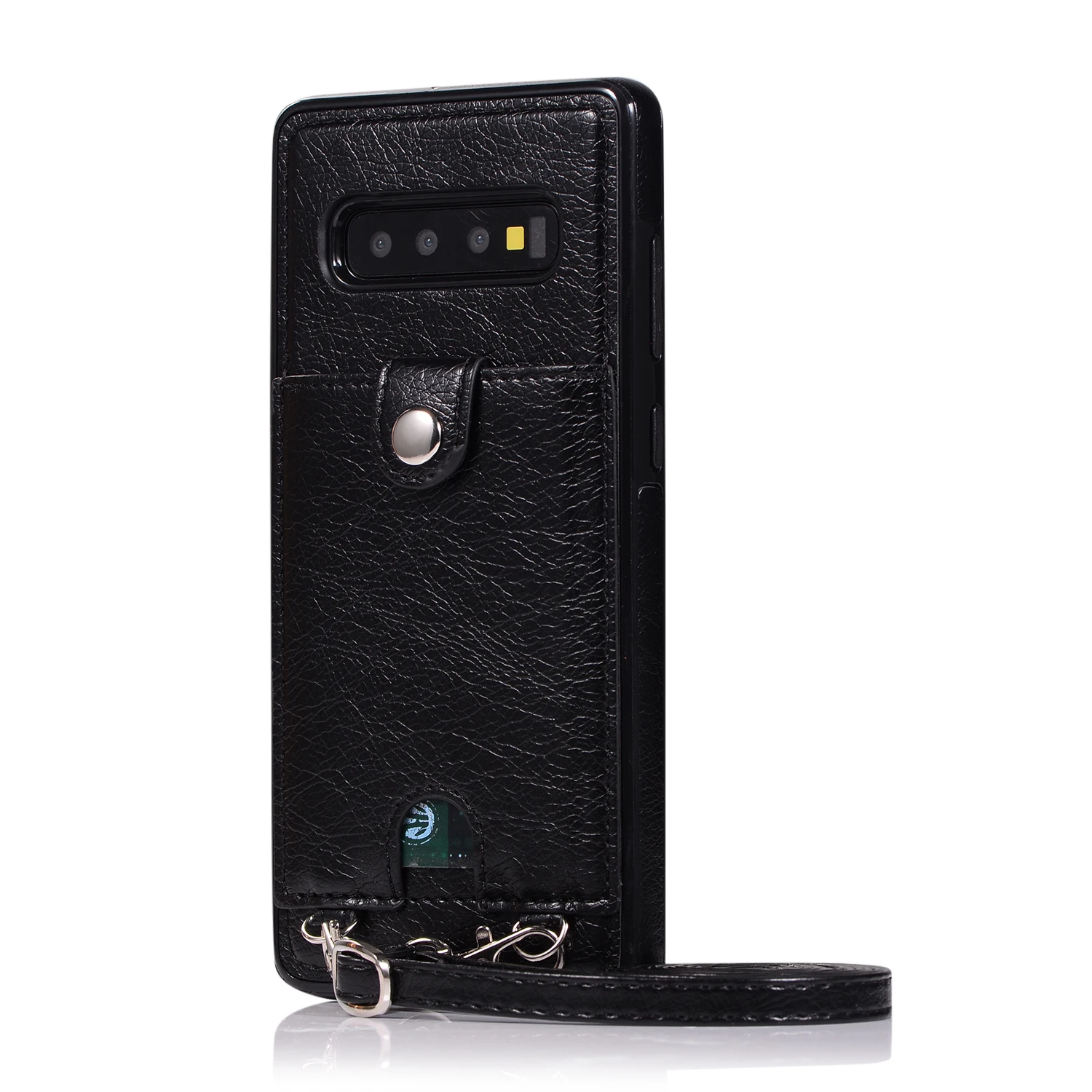 Чехол для samsung S10E S9 S8 плюс S7 Edge кожаный чехол-футляр для телефона карточный ремешок через плечо на длинной цепочке Fundas для Примечание 10 Plus, 8, 9