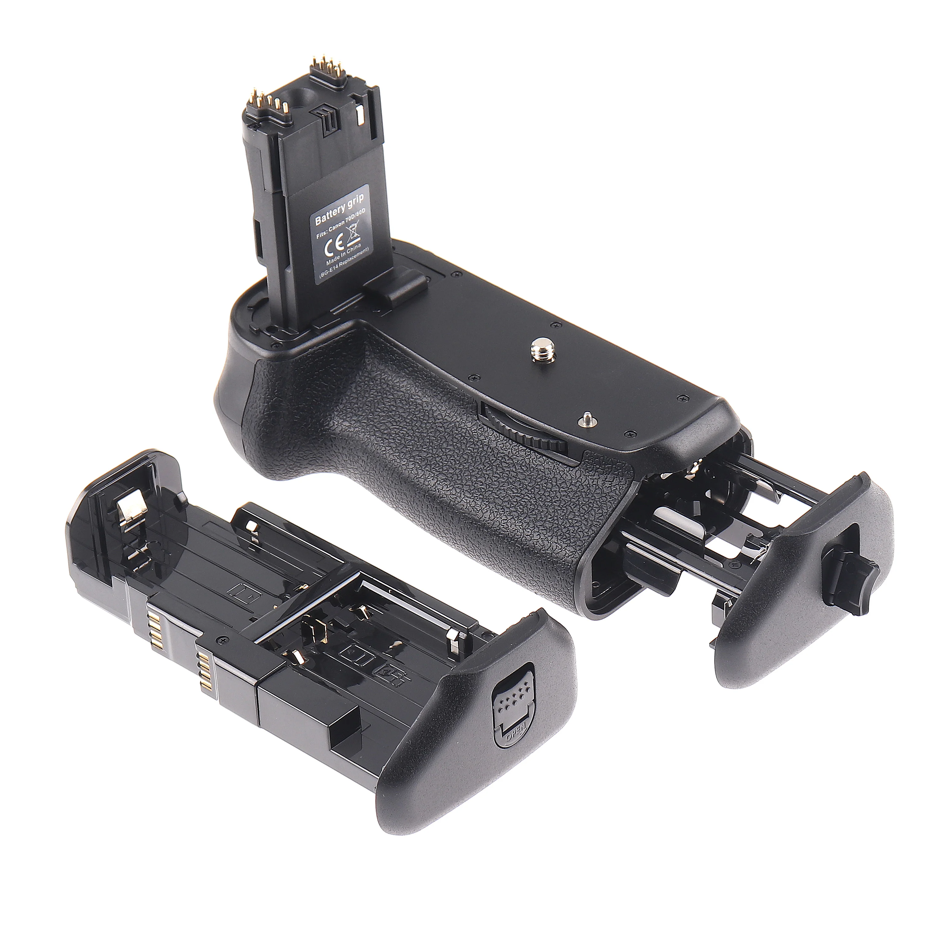 Pro Vertical Battery Grip Handle Holder Pack Per Canon 70D 80D 90D Camera Bg-E11 E14 Battery