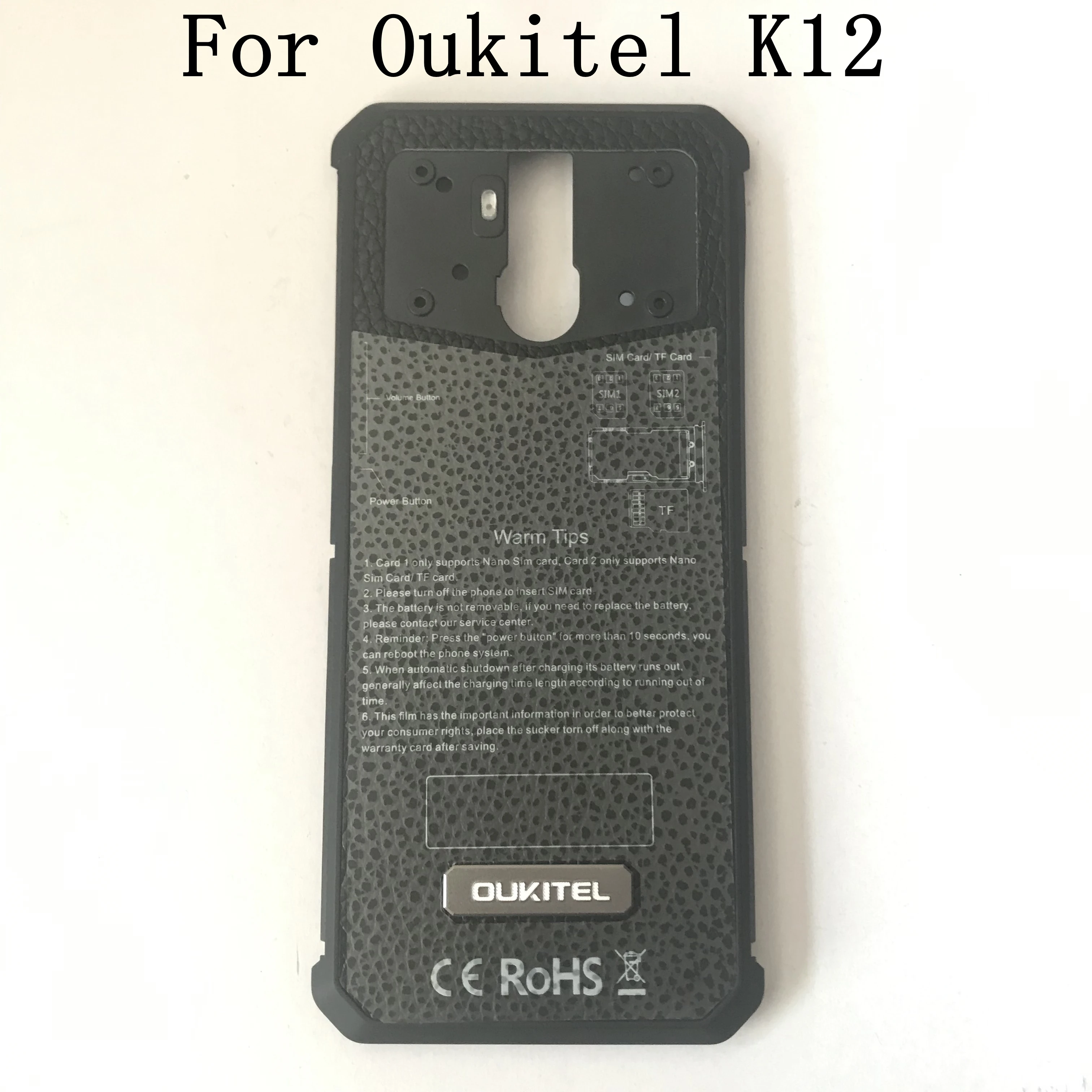 

Oukitel K12 Used Protective Battery Case Cover Back Shell For Oukitel K12 Repair Fixing Part Replacement