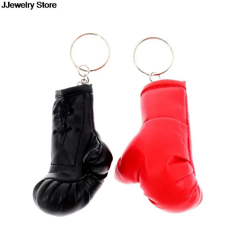 BoxingGlovesKeychainLeatherCarBagPendantKeychainSportPVC