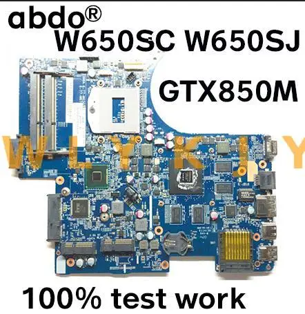 Материнская плата для ноутбука CLEV0 W650SC W650SJ K650D K590C K610C K640E G150S GPU GTX850M 2 Гб 100% тестовая