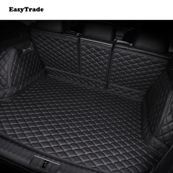 

Leather Car trunk Mats Liner Carpet Guard Protector Goods For Skoda Kodiaq 2017 2018 2019 Accessories All Inclusive Car Styling