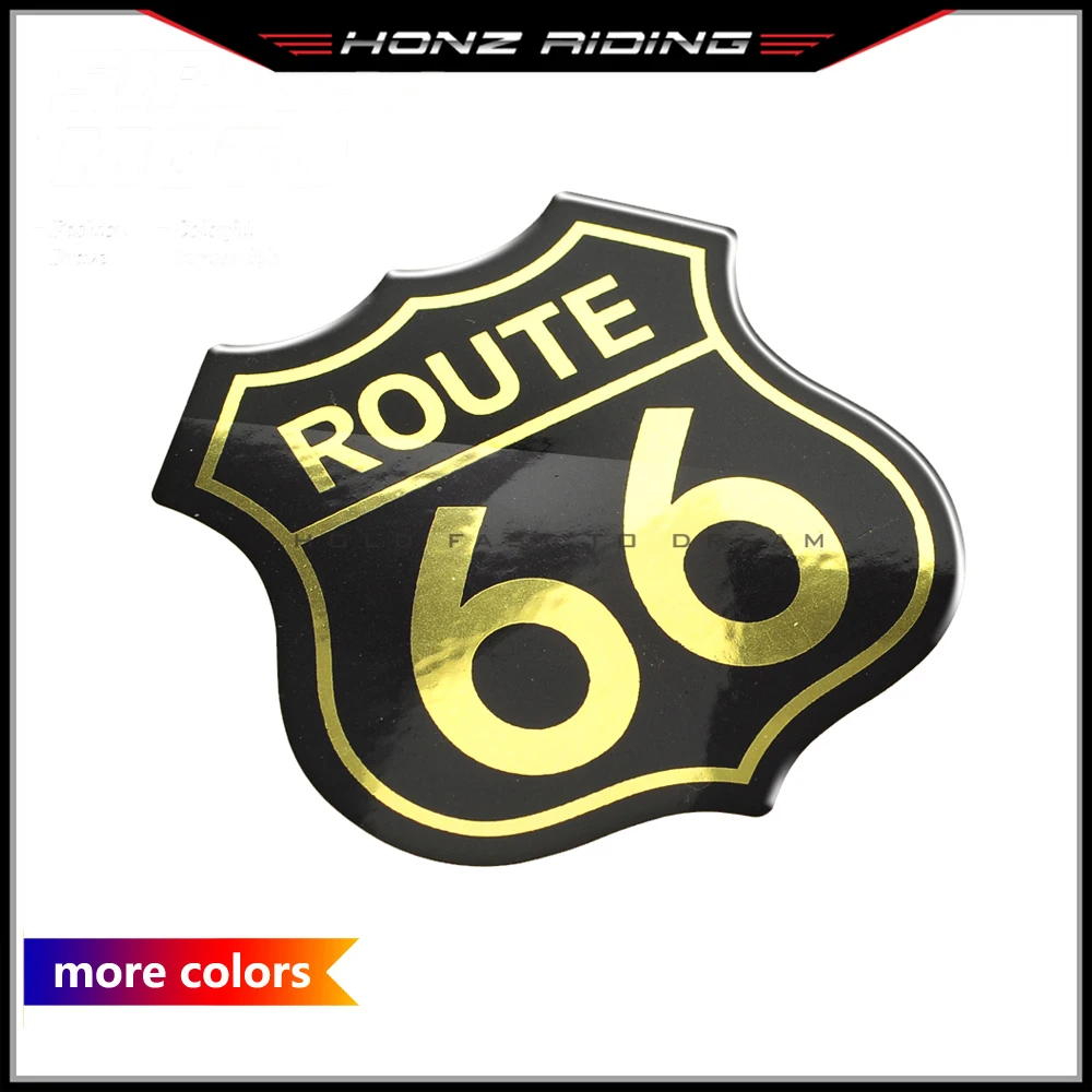 For Harley Touring Dyna Fatboy Softail 48 XL883 XL1200 3D Motorcycle Tank Pad Decal Sticker Historic Route 66 Sticker sur la route