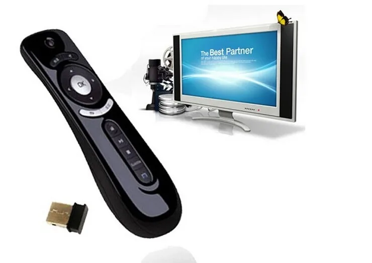 2 4 ГГц Беспроводная игровая клавиатура с гироскопом Fly Air Mouse F2 Android air пульт