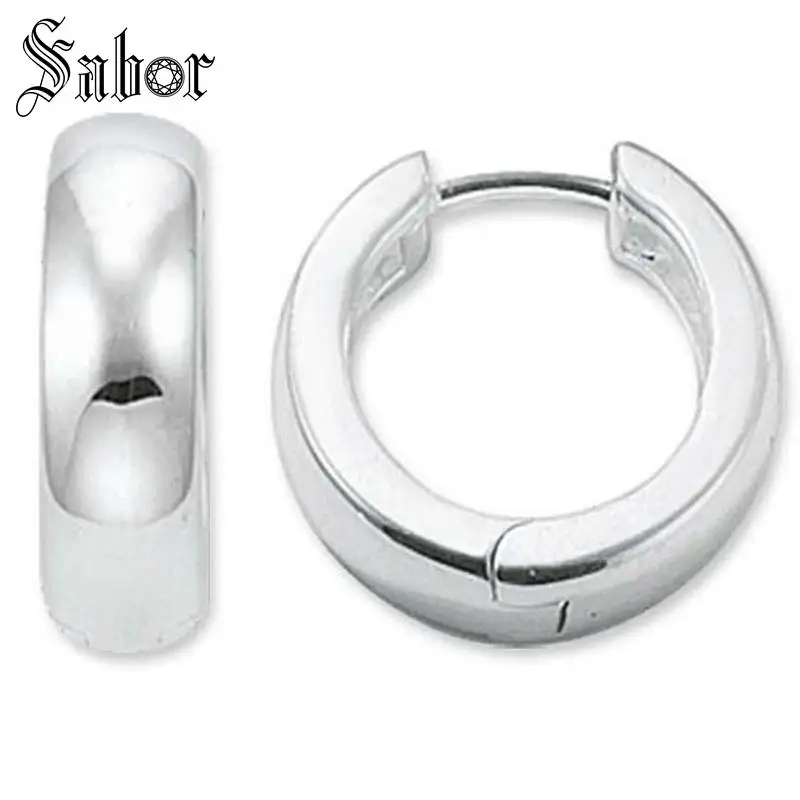 Hinged Hoops Earrings Creole party Gift For Women High Quality Earring Jewelry Zirconia Fashion thomas | Украшения и аксессуары