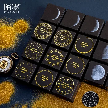 

Vintage Round Clock Compass Wooden Stamps Decoration Stationery Creative Wooden Rubber Seal For DIY Scrapbooking Standard Stamp