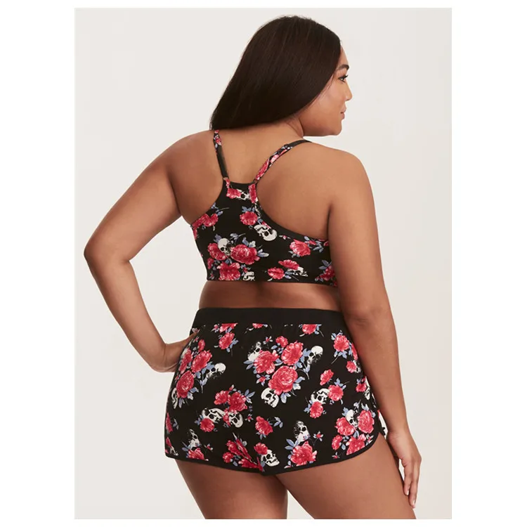 

2019 New Style Europe And America Large Size Bikini Swimwear Plus-sized Fat Bathing Suit