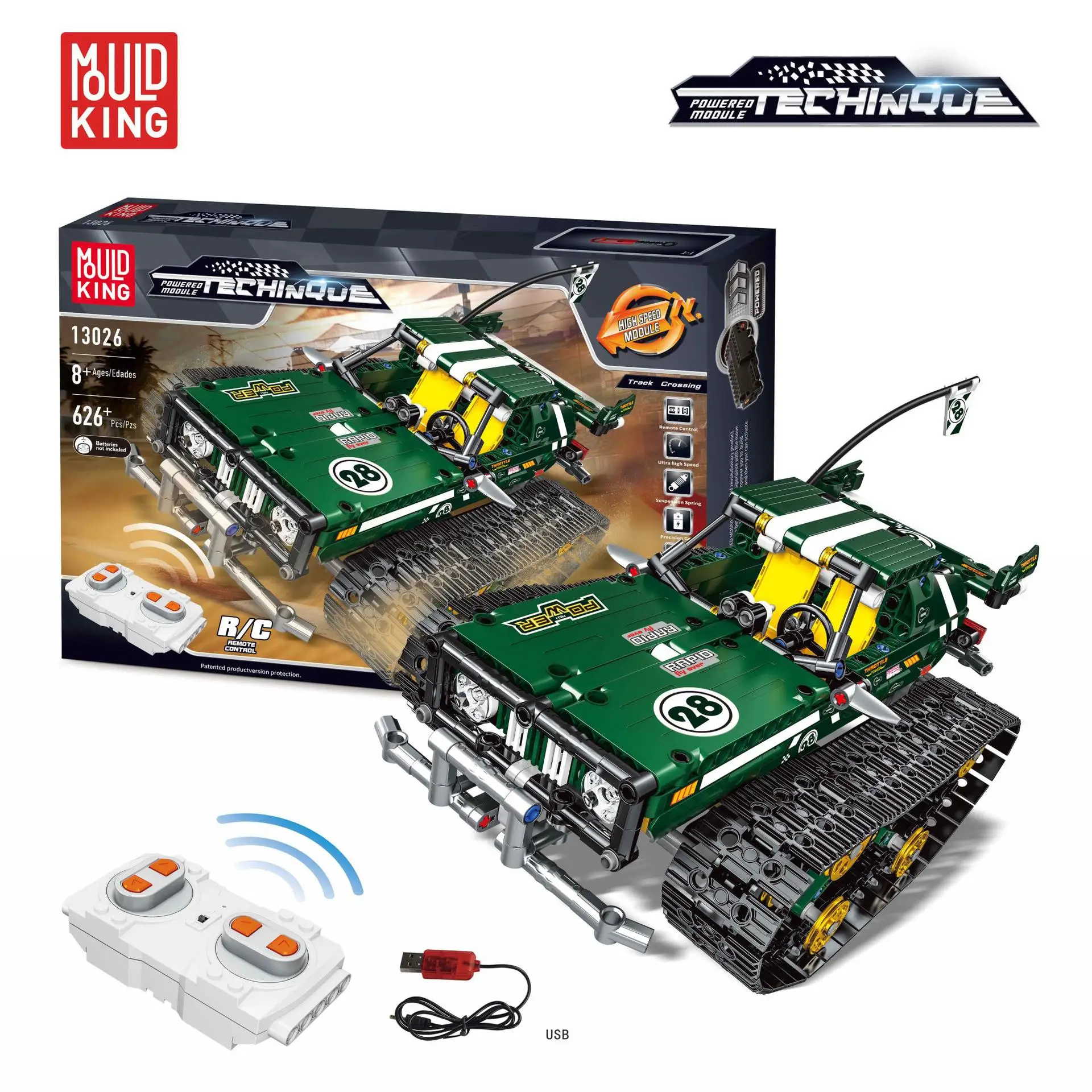

Children'S Educational Toy Science And Technology High-Speed Shock Absorbers Crawler yu star imitation king DIY Remote Control P