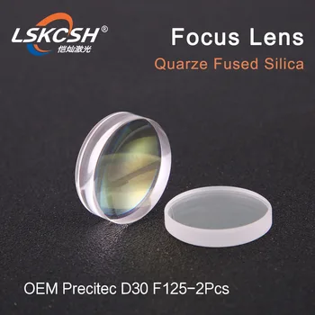 

LSKCSH Spherical Focusing Lens D30 F125 2Pcs Precitec HPSSL OEM Quartz Fused Silica for fiber laser precitec head wholesale